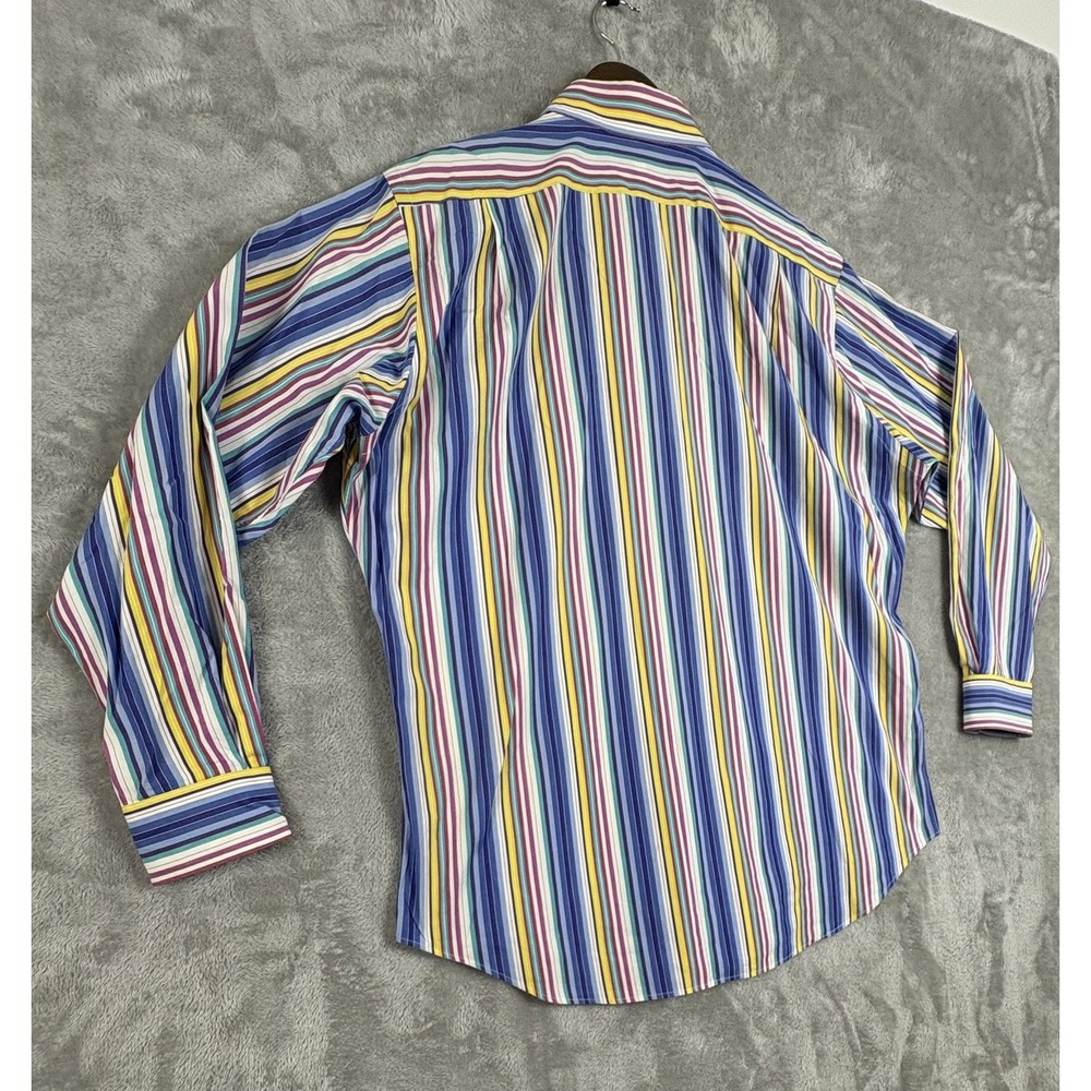 Polo Ralph Lauren Shirt Mens‎ Large Striped Colorful Long Sleeve Button Down - Picture 9 of 10